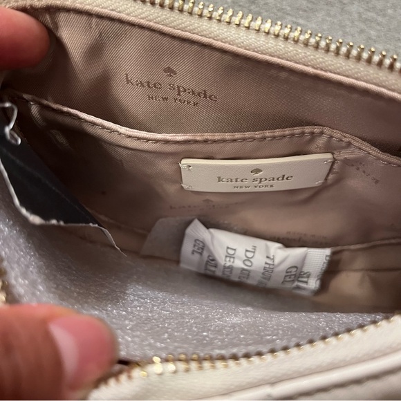 NWT Kate Spade Carey Zip Top Crossbody Parchment Cream - Picture 6 of 13